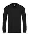 Heren Polo Lange Mouw Stedman ST3400 Black Opal